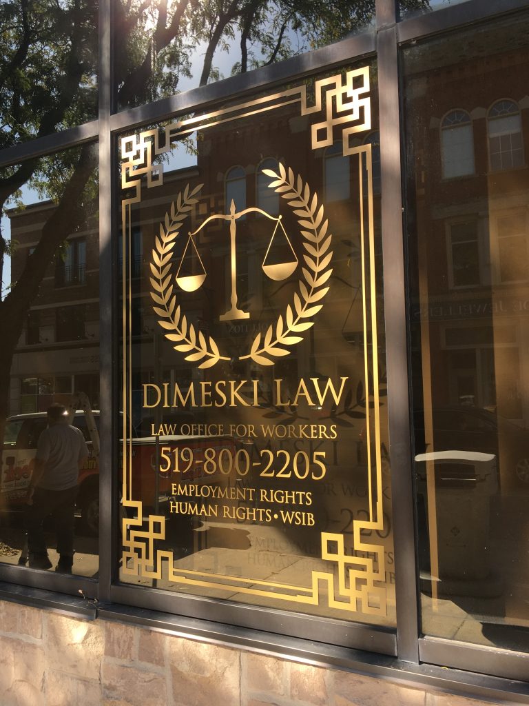 Dimeski Law Window Decal